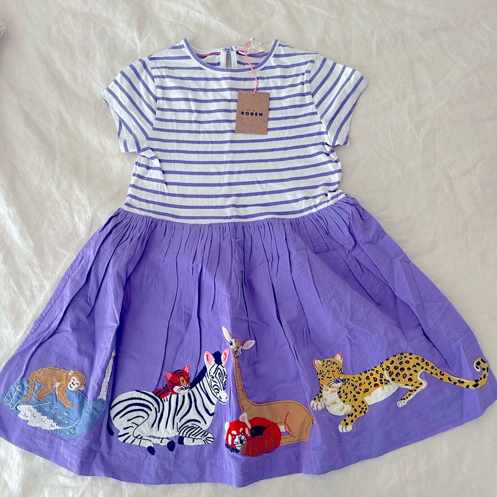 NWT Boden Appliqué Dress size 6-7